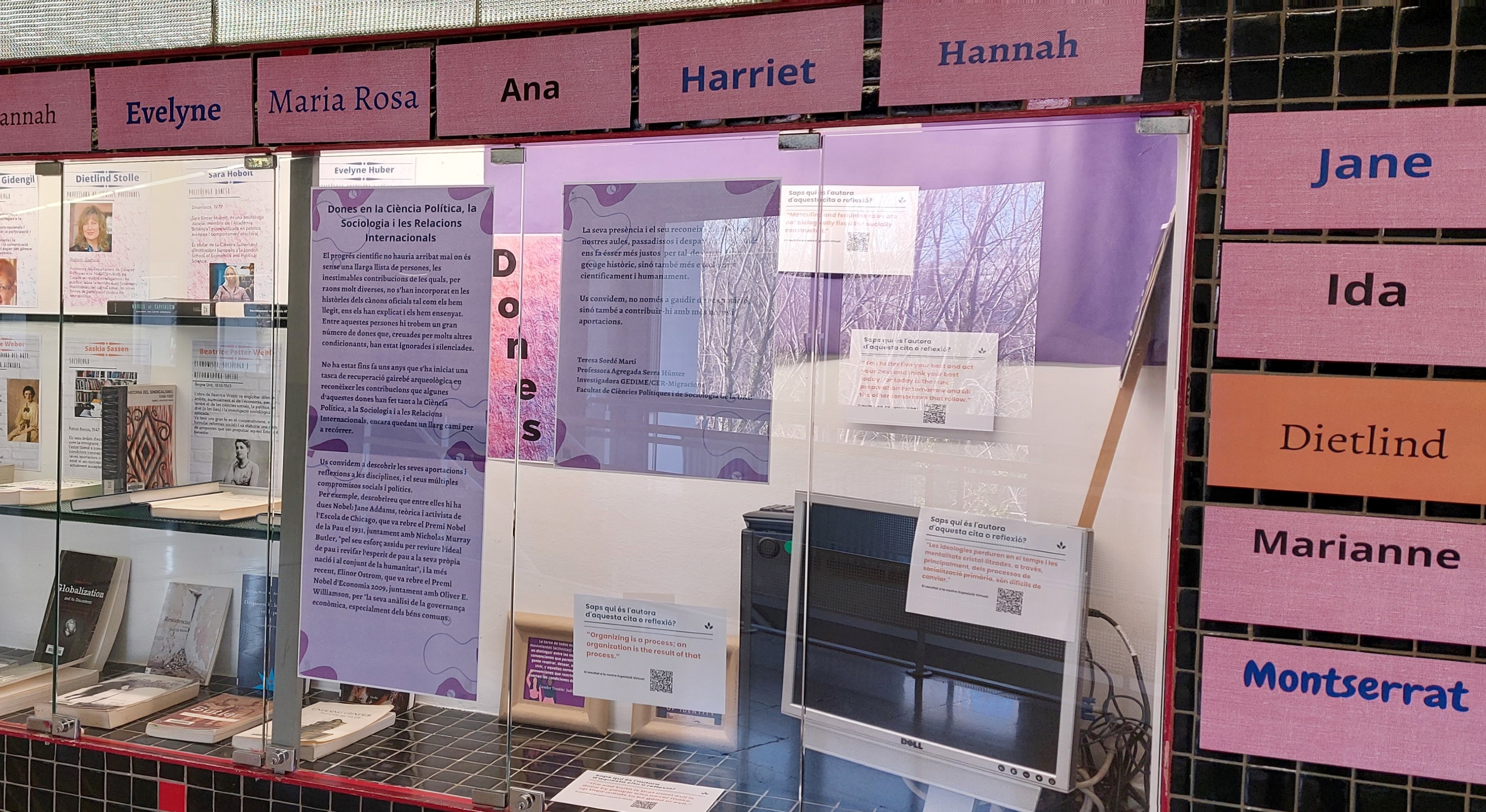 Exposició a la Biblioteca de Ciències Socials